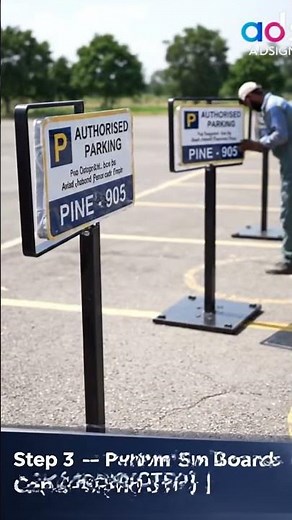 Process of Making a Parking Sign Board | Custom Sign Board Manufacturing 🅿️ #buildingsigns