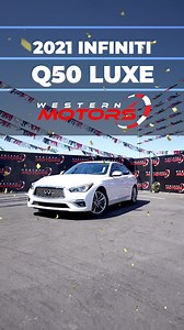 2021 INFINITI Q50 in stock! Schedule a test drive today at 1530 W 16th St, Merced Ca #westernmotors | Western Motors