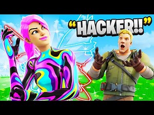 I Pretended To Be A Skin HACKER In Fortnite (Nightlife Skin)
