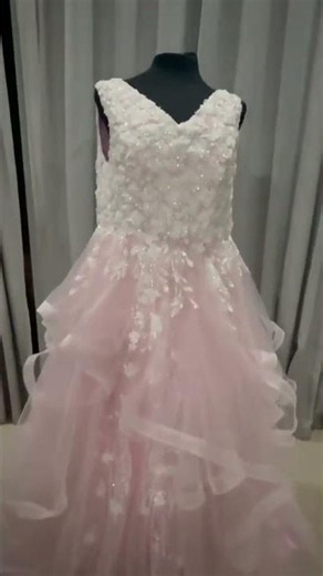 Order 613 Video 1 Blush Wedding Dress