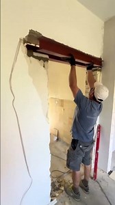 INSTALLING STEEL LINTELS👷 #builder #work #construction #drywall #diy