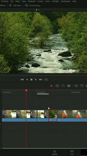 Remove in and out points on timeline in DaVinci Resolve