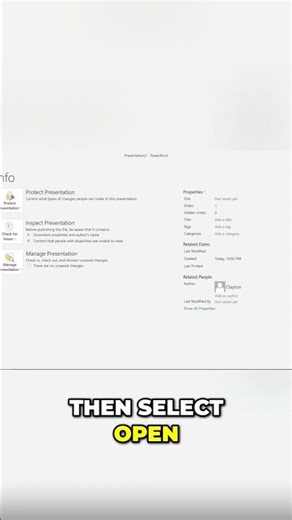 Recover Unsaved PowerPoint Presentations Instantly! PowerPoint Hack #powerpoint