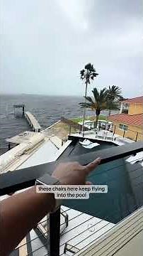 Epic Weather Fail: Hot Tub Cover Takes Me Out! 💨📹 #CrazyWeather #UnexpectedMoments