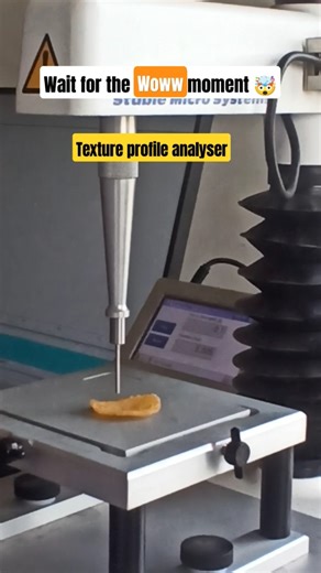 Texture profile analyser 🤯#lab #clg #experiment
