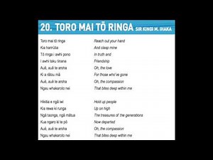 20. Toro Mai Tö Ringa