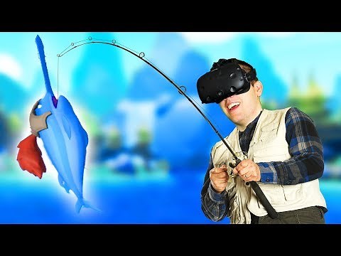 Hilarious Virtual Reality Fishing! - Crazy Fishing Gameplay - VR HTC Vive