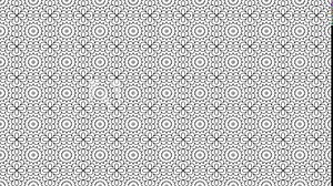 Hipnosis flowers in the net dynamic loop pattern on white background. Flowers tile filled pattern background loop. Creative hypnotic design backdrop.