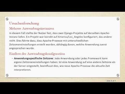 Apache's Zeitkonflikt lösen: Warum Ihre Prozesse unterschiedliche Zeitzonen verwenden können
