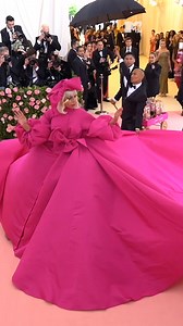 Revisiting Lady Gaga's epic entrance at the 2019 Met Gala, where she delivered an incredible four looks 🩷 Who are you most looking forward to seeing at the 2026 Met Gala tomorrow? ✨ #MTVCeleb #LadyGaga #MetGala
