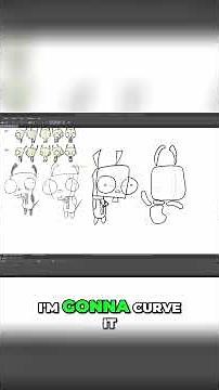 Drawing Cartoon Characters: From Basic Shapes to Beanbag Magic! #shorts