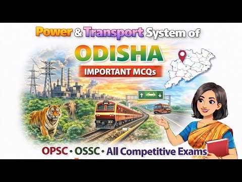 POWER & TRANSPORTATION SYSTEM OF ODISHA /ODISHA GK /MCQs #osssc #ossc 