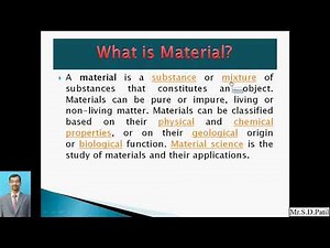 Material Science and Metallurgy Lecture 1