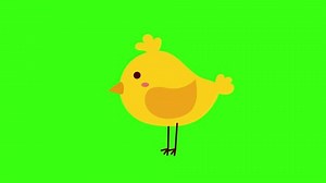 Cute Walking Chick Animation Greenscreen White Stock Footage Video (100% Royalty-free) 3606992939 | Shutterstock