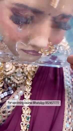 Demonstrated a Transfer proof, Rub proof and Water proof makeup on my model for our on going makeover professional course students✅ There are quite a lot of waterproof makeup reels going around. Have you ever wondered why anyone would want to put their makeup through that kind of test⁉️ The answer is simple: it’s done to show how the makeup holds up in the face of extreme conditions✅ As a bridal makeup artist who primarily works with Indian brides, I’m familiar with wedding traditions and ritual