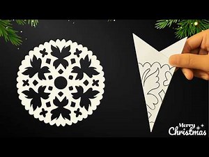 How to Make Snowflakes with White Paper - Qor Parcha Yasash, easy and quick christmas craft