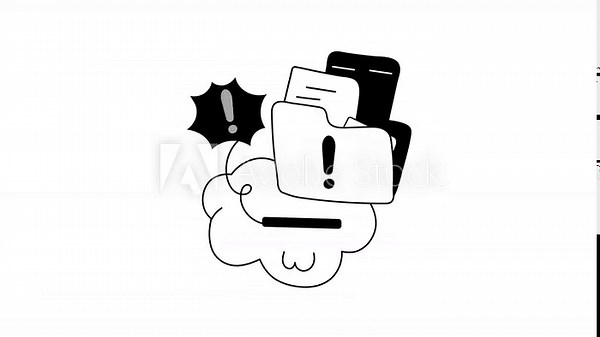 Get this amazing animated icon of file error in modern style