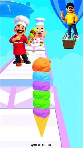 Stacky Ice Cream Pepper 🌶️🍦Runner - #youtubeshorts #3d #games