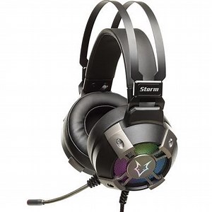 Headset Gamer Husky Gaming Storm, Preto, USB, Som Surrond 7.1 com placa de som,  Drivers 50mm, Rainbow - HGMD001
