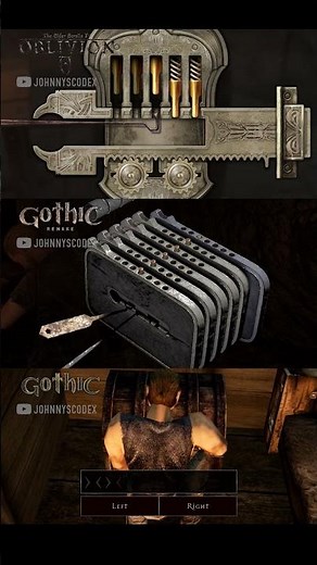 Lockpicking in Oblivion vs Gothic 1 Remake vs Original Gothic 1