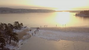 7.5K views · 271 reactions | Ice skating last year on the frozen sea at Kalvfjärden in Tyresö, south of Stockholm. ⛸️❄️ ️ Henrik Trygg/imagebank.sweden.se | VisitSweden | Facebook
