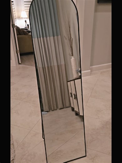 Full Length Mirror, Floor Mirror with Stand, Wall Aluminum Alloy Thin Frame Hanging or Leaning for Living Room Bedroom decorating. #mirror #fulllengthmirror #homedecor #tiktokshopcreatorpicks #tiktokshopspringglowup