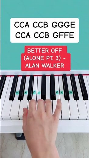 Better Off (Alone Pt.III) - Alan Walker, Dash Berlin, Vikkstar (Piano Tutorial) #betteroffalone