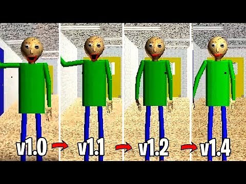 Baldi's Basics Evolution || All Versions From v1.0 to v1.4
