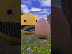 Robot Pacman vs Egg #Shorts