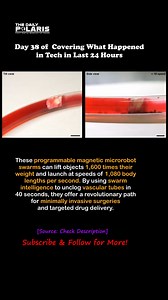 These programmable magnetic microrobot swarms can lift objects 1,600 times their weight and launch at speeds of 1,080 body lengths per second. By using swarm intelligence to unclog vascular tubes in 40 seconds, they offer a revolutionary path for minimally invasive surgeries and targeted drug delivery. Unlike traditional robots, these assemblies are battery- and sensor-free, relying on external magnetic fields for power and coordination. Researchers have developed a method for the mass productio