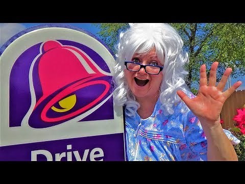 Taco Bell Granny McDonalds Rides Bike Nachos Gorditas Empanada