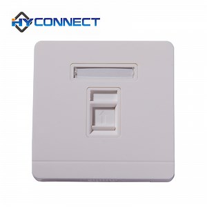 [Hot Item] Network Panel Single Port RJ45 Cabling 86*86 Type Wall Socket Faceplate
