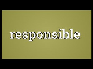 Responsible Meaning