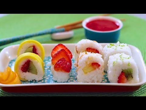 Fresh Fruit Sushi Dessert (Vegan & Dairy-Free Recipe) - Gemma's Bigger Bolder Baking Ep. 52
