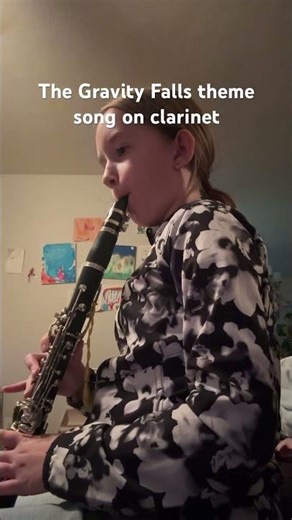The Gravity Falls theme song on clarinet