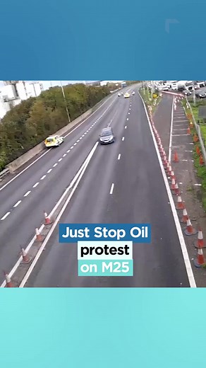 Just Stop Oil protesters share footage from the M25, as they block junctions for a second day. The Metropolitan Police said “specialist removal teams” are dealing with protesters near junctions 14 and 15. #JustStopOil | London Live