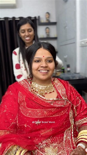 My beautiful bride in making 😍 #CBW #chhavibridalworld #bridalmakeup #bridalmakeupartist #jodhpur