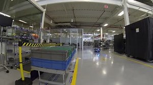 Meet our mobile industrial robot, Huey! Woodward has a rich history of not only hiring and supporting members who have served in the Armed Forces but also manufacturing the components for the aircraft that are utilized by those men and women. The name Huey, in honor of Huey helicopter, is a testament to that history. The 1974 Bell UH-1 Iroquois nicknamed Huey was the first helicopter to utilize the T 700 components that Woodward still makes today. Huey is the first mobile robot of its kind at Wo