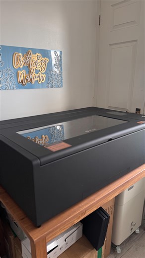 CraftsbyNahima ✨ on Instagram: "Unbox the NEW Beambox Pro II with me ✨ @daemon3dprint @flux_inc Lots more content coming soon 👀 #laserengraving #lasercutterflux #lasercutting #goldmirror #flux #createwithflux #fluxlaser"