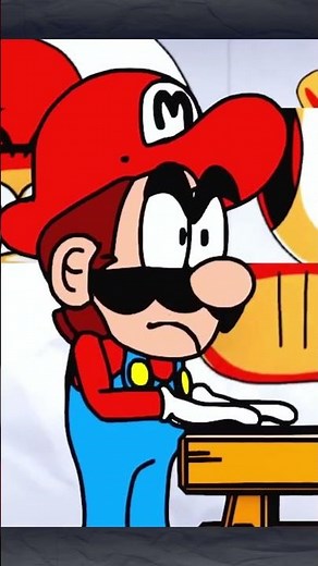 Toad LAUGHS at Mario FAILING to picture match! #mario #animation #jokes