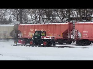 UW56 Toolcat with blower for switch snow removal