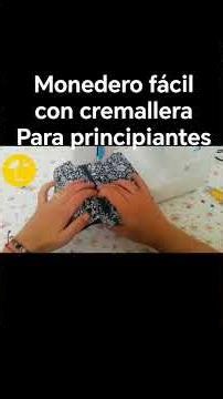 monedero fácil de hacer con cremallera para principiantes #showdecostura #costura #costuretododia