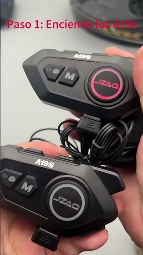 JZAQ Intercomunicador Moto A19S Operación de conexión de intercomunicación