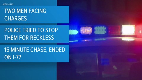 Crash on I-77 has two men facing charges