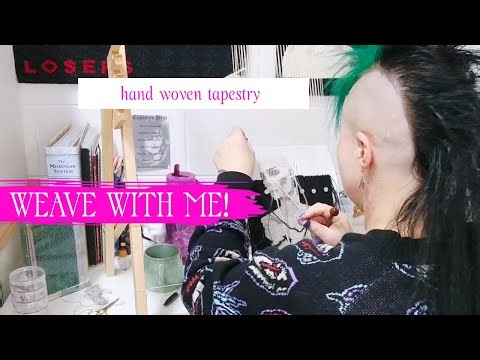Relaxing Tapestry Weaving Process | Weave With Me!