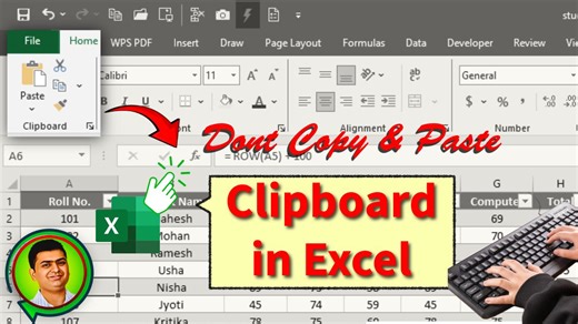 Dont Copy Paste 🔥 Instead use Clipboard in Excel 🚀 aaj ki video main hum seekehte ki aap ms excel main clipboard ka effectively kaise use kar sakte hai , agar aapne data ko combine karna ho to aap ek single click ki madad se kar sakte hai by using clipboard option in excel aur agar aapne data ko extract karna ho to bhi aap clibpoard option ka use kar sakte hai. ---------------------------------------- Asha karta hu aapko video pasand aayegi dosto Like ~ Share ~ Subscribe karna mat bhoolna. 🔥O