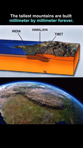 AI. Tech. The next evolution. on Instagram: "Mountains are built by slow, relentless forces beneath Earth’s surface. Most ranges form when tectonic plates collide, compressing and lifting the crust over millions of years. Volcanic activity adds another pathway, as repeated eruptions stack material upward into new landforms. Understanding these processes helps scientists model seismic risk, resource distribution, and long-term climate interactions. Follow for daily breakthroughs IG ➕ @deepen.ai�D