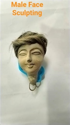 Male Face Sculpting Ideas in clay art 🎨🤩 # You Tube # Shorts
