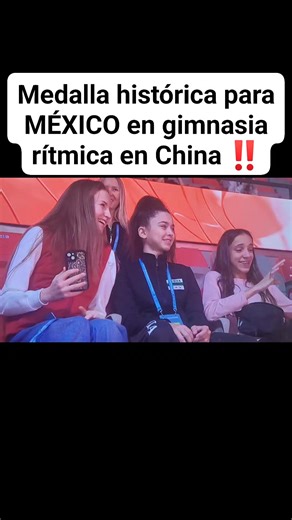 La gimnasta mexicana Marina Malpica, logró una histórica medalla de bronce en la final de clavas de la Sky Grace Cup 2025, un prestigioso torneo internacional de gimnasia rítmica celebrado en el Estadio de Hockey sobre Hielo de Shougang, en Beijing. | Deportistas mexicanos en el extranjero Demex