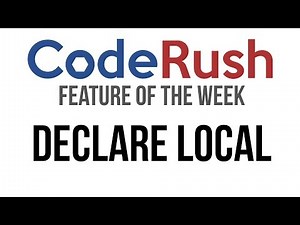 CodeRush FotW: Declare Local